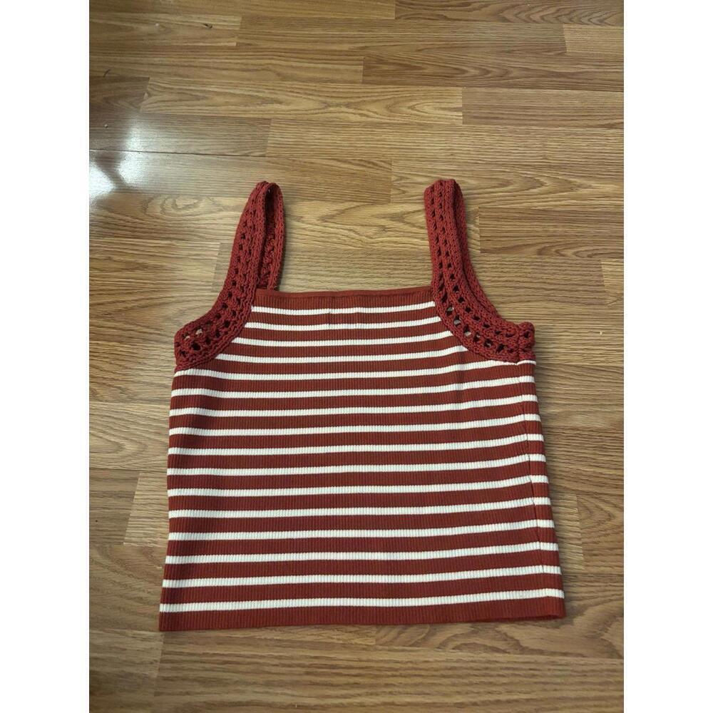 Aerie Crochet Sweater Tank Top Size Large - Picture 7 of 7
